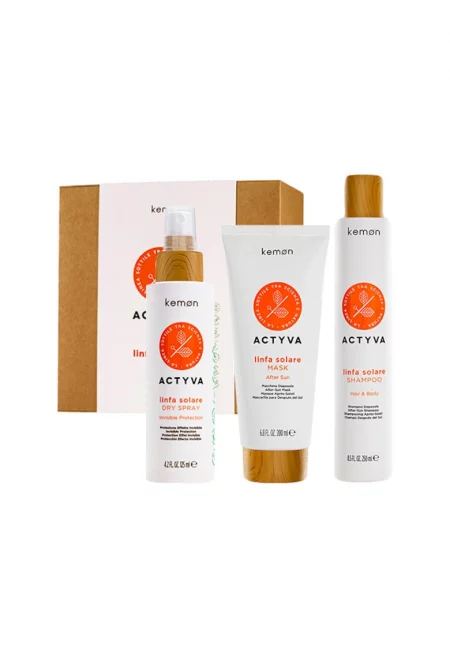 Комплект  Actyvia Linfa Solare - Шампоан 250 мл - Маска 200 мл - Спрей 125 мл