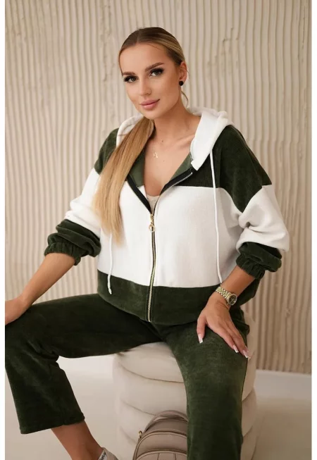 Комплект суичър с качулка и панталон - Един размер