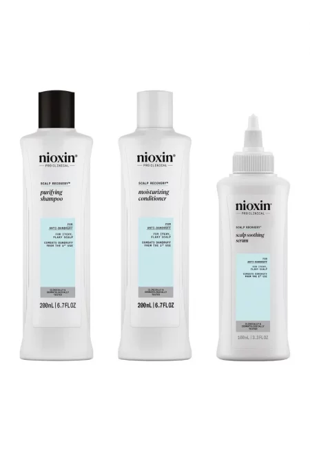 Комплект  System Recovery против пърхот за раздразнен и сърбящ скалп: Шампоан - 200 мл + Балсам - 200 мл + Лечение - 100 мл