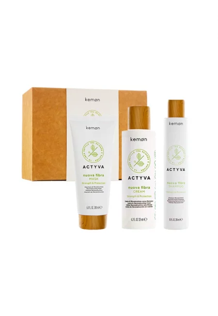 Комплект за реструктуриране  Actyva Nuova Fibra: Шампоан 250 мл - Маска 200 мл - Крем 125 мл