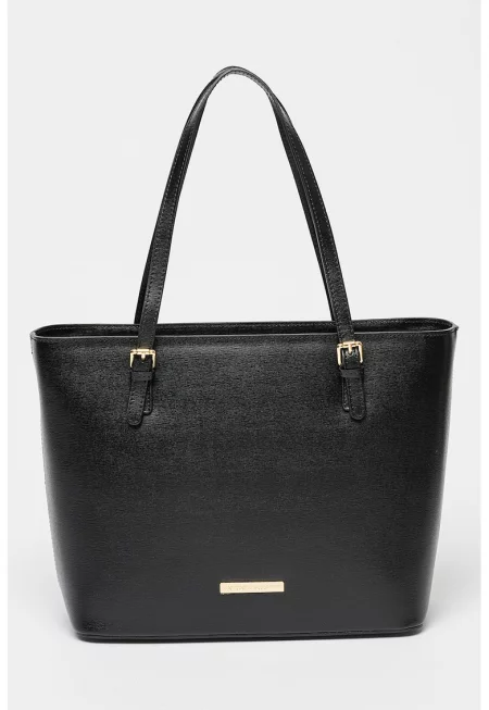 Кожена чанта с лого