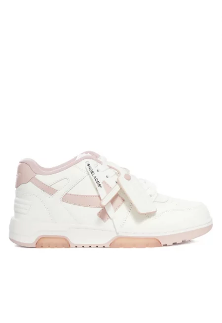 Маратонки дамски - Off White Out of Office - Бяло Розово - Бял/Розово