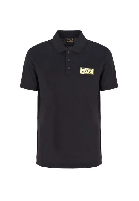 Мъжка тениска - Emporio Armani - 534769 - черна - памук