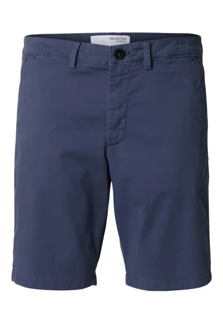 Мъжки къси панталони  16092329 - Органичен памук - Тъмносин