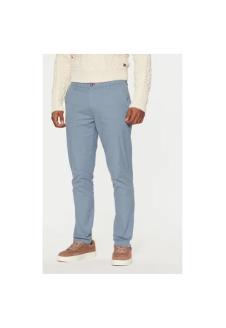 Мъжки панталон -  304782282 - Памук/Памук - Син