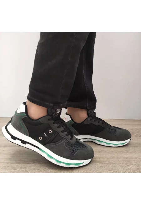 Мъжки спортни обувки  30160 черни със сиво - черно