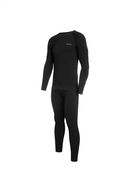 Мъжко термобельо  Вискоза/Полиамид - Черен - Черен