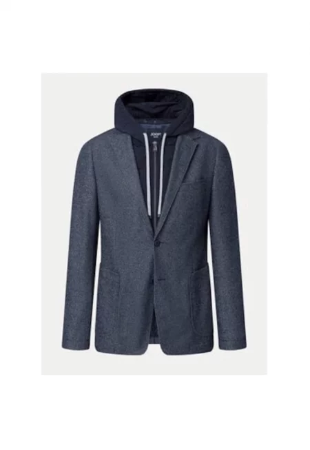 Мъжко яке -  304687877 - Полиестер/Памук - Син - Син