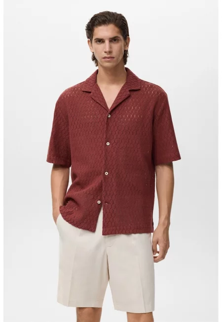 Памучна риза с кроше