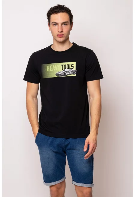 Памучна тениска Moose с щампа