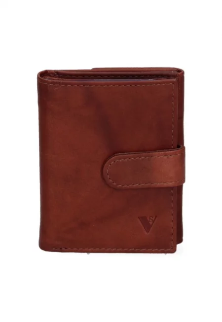 Портфейл от еко кожа - Сиво-кафяв