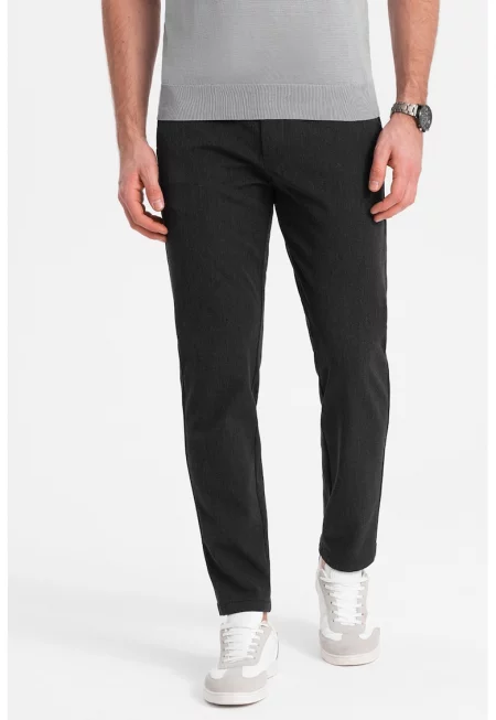 Прав панталон - Меланж тъмно сиво