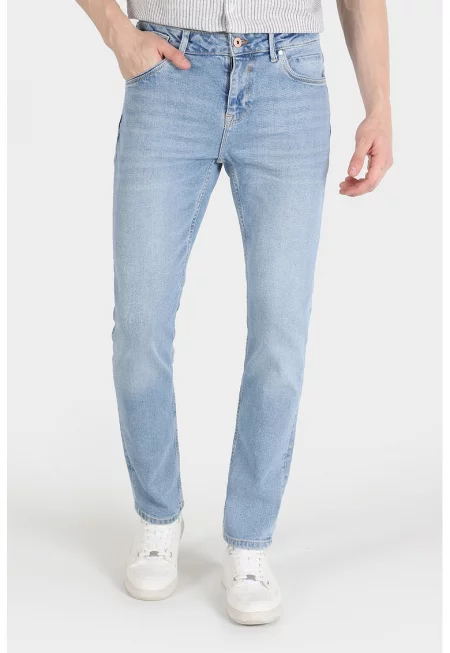 Прави дънки Karl - Светлосин