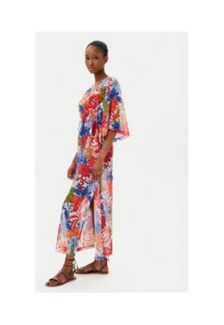 Рокля  BL596 C22 - цветна - полиестер - многоцветна -