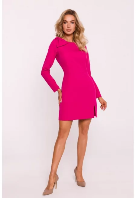 Рокля с панделка на рамото