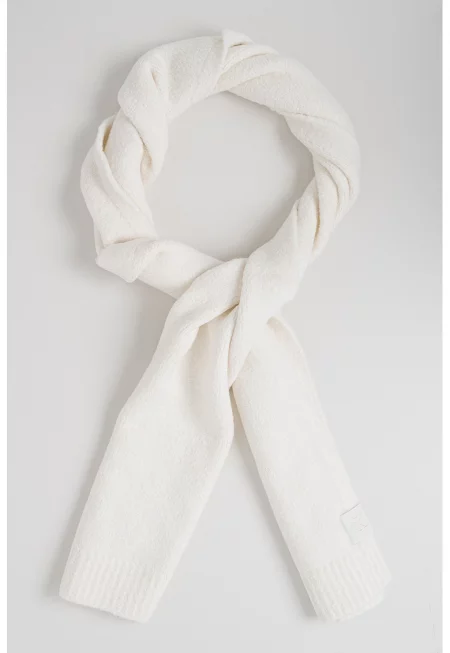 Шал с вълна - Бял