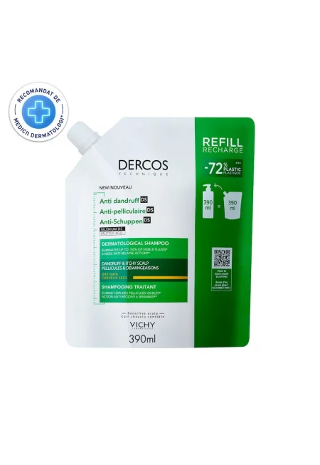 Шампоан против пърхот  Dercos суха коса