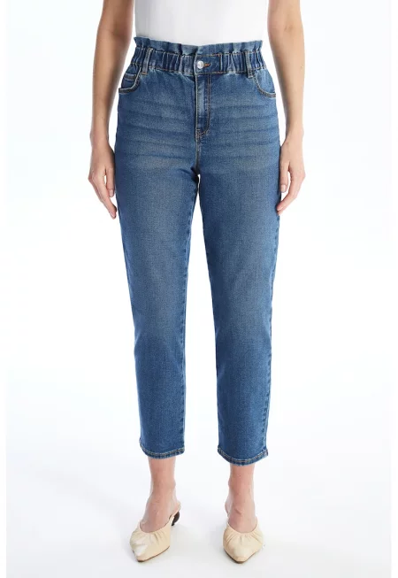 Скъсени дънки Mom Fit
