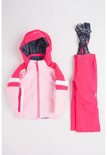 Ски яке и панталон с тиранти - Фуксия/Пастелнорозов
