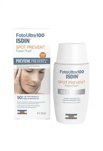 Слънцезащитен флуид  Fotoultra 100 Spot Prevent - SPF 50+ - 50 мл