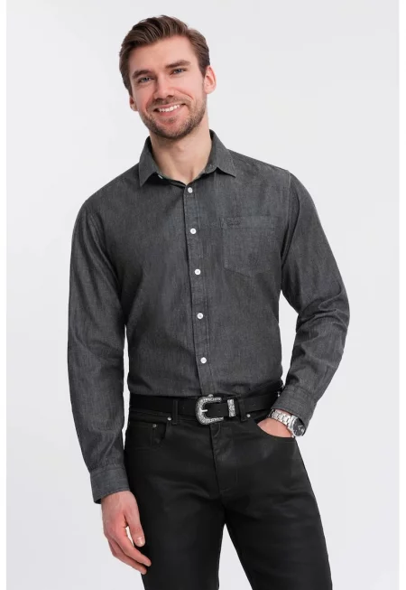 Слим памучна риза