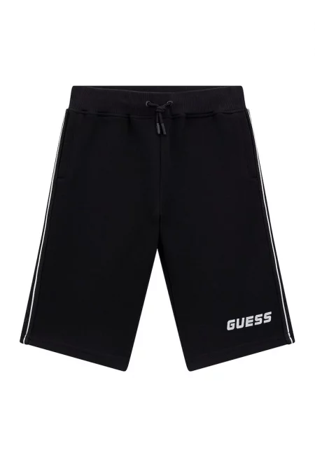 Спортни бермуди с регулируема талия - Черен