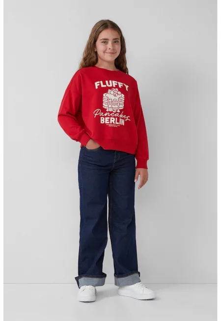 Суитшърт с памук с графика