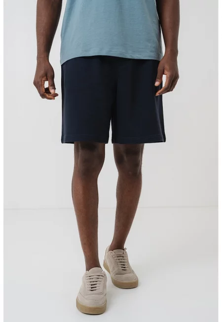 Свободни шорти с връзка - Ултрамарин синьо