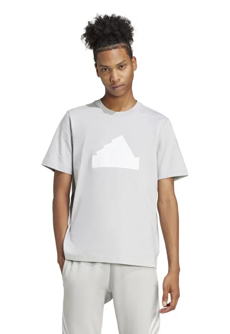 Тениска от памук с овално деколте