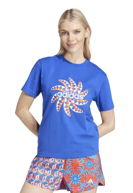 Тениска с овално деколте и лого