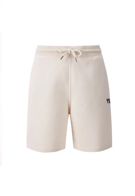 Унисекс бермуди Chax с връзка - Бял