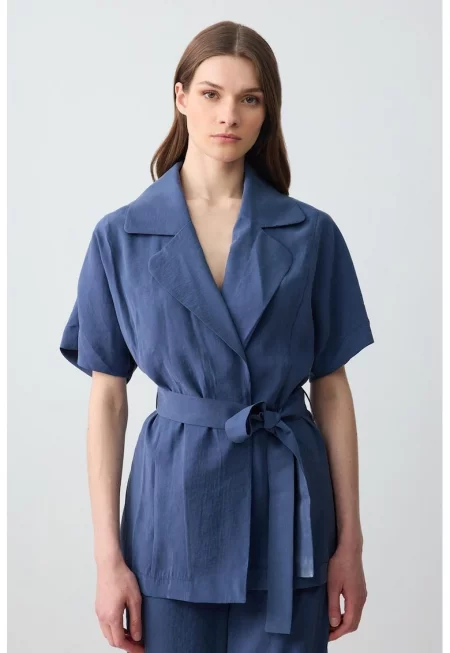 Застъпено сако с модал - Лавандула