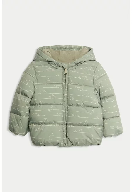 Зимно яке с десен и капитониран дизайн