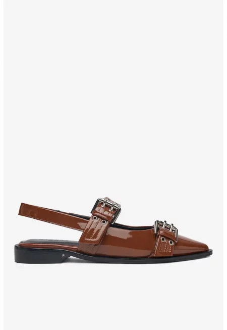 Балерини  5903698586250 - Естествена кожа - Кафяв