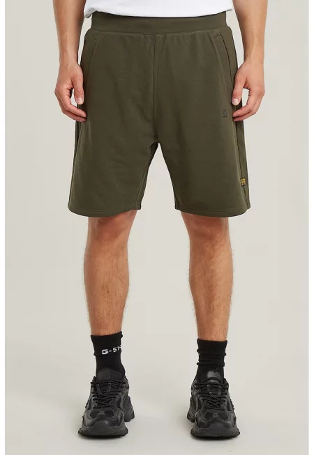 Бермуди с органичен памук - Маслинено зелено