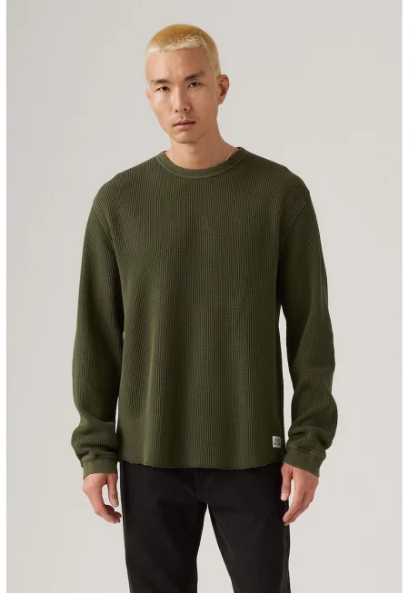 Блуза с овално деколте и паднали ръкави