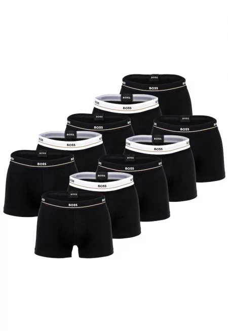 Боксерки с лого - 10 чифта - Черен