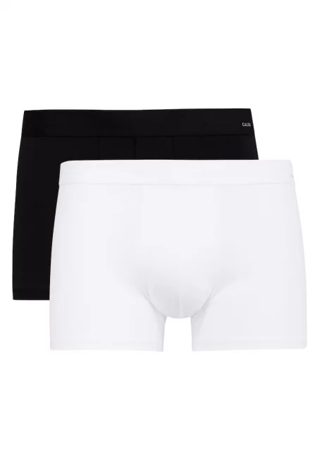 Боксерки с памук - 2 чифта - Бял/Черен