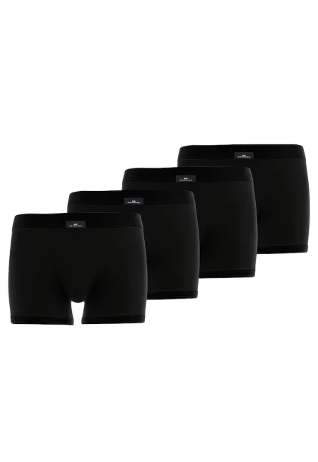 Боксерки с памук - 4 чифта - Черен