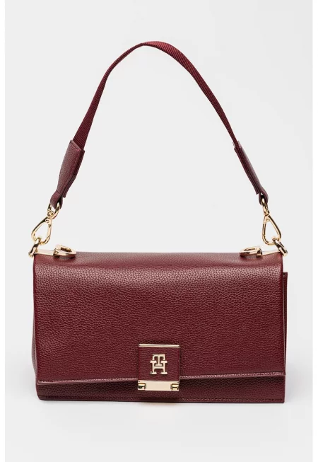 Чанта през рамо от еко кожа - Бордо