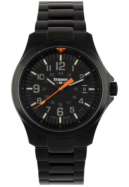 Часовник  P67 Officer Pro Black - механизъм Ronda 715 - корпус стомана PVD - включена НАТО каишка - черен