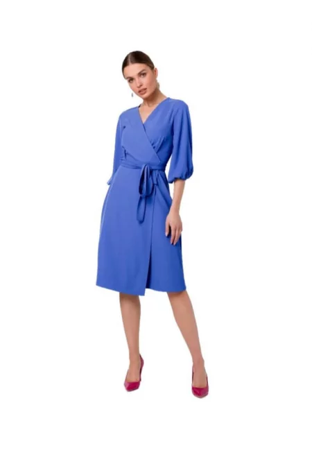 Дамска мини рокля -  Outak - Светлосин