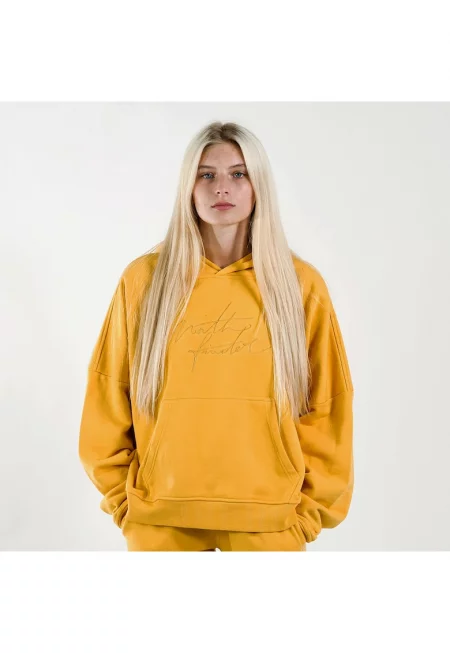 Дамска овърсайз блуза Briedsena - жълта