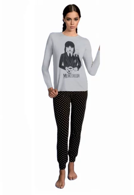 Дамска памучна пижама Wednesdey