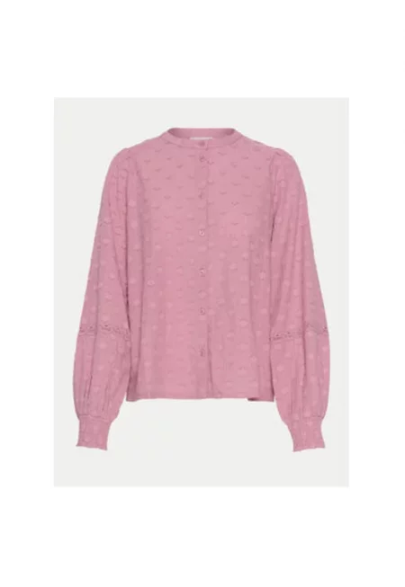 Дамска риза -  304752056 - Памук - Розов - Розово