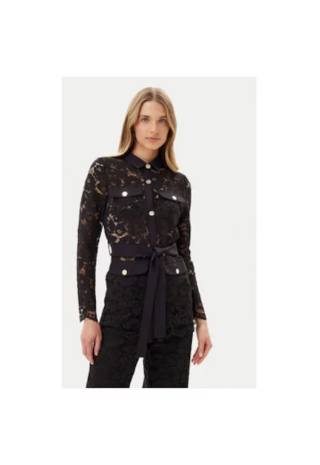 Дамска риза  ACGI000737 - Памук/Полиамид - Черна - Черен