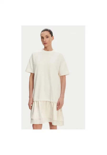 Дамска рокля  10007096 30046247 - Памук/Полиестер - Екрю