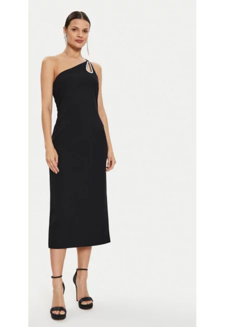 Дамска рокля -  303880859 - Полиестер - Черен