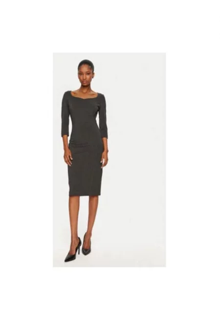 Дамска рокля - Риначименто - 305018311 - Вискоза/Полиамид - Сив