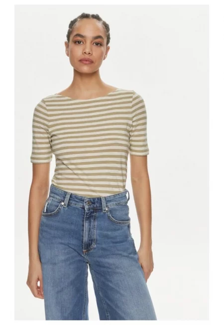 Дамска тениска -  101243 - зелена - памук -